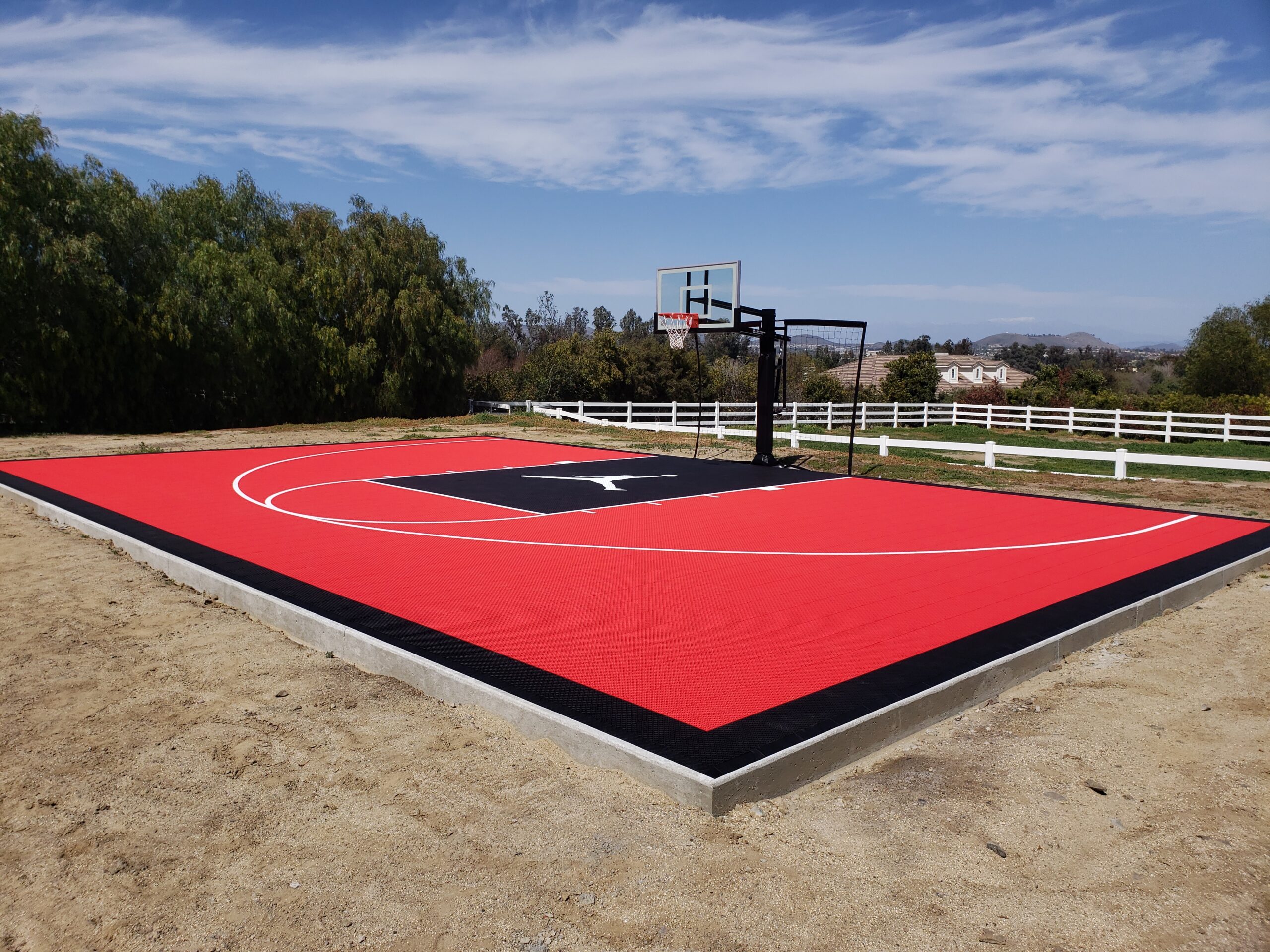 Basketball Court red Mountain View